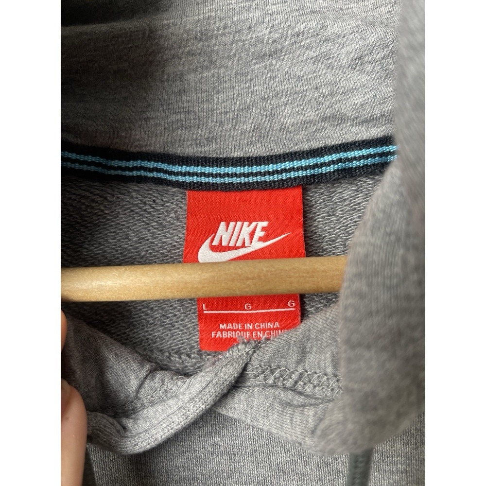 Lebron James Nike Hoodie Men Large Gray LBJ Safari Print Colorblock Fleece - Picture 3 of 9